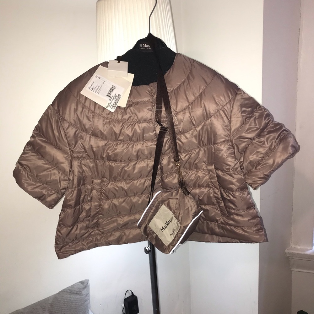 Max Mara Cropped Reversible Jacket Mauve Size (M) - Picture 3 of 6